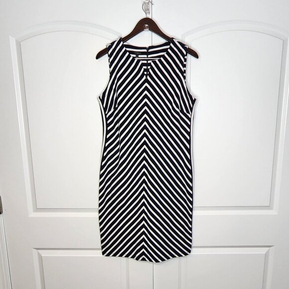 Talbots Nautical Breton Striped Shift Dress - Picture 6 of 6